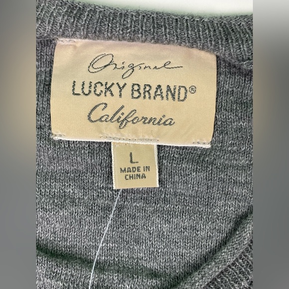 Lucky Brand V Neck Sweater Mens Large - Picture 2 of 3
